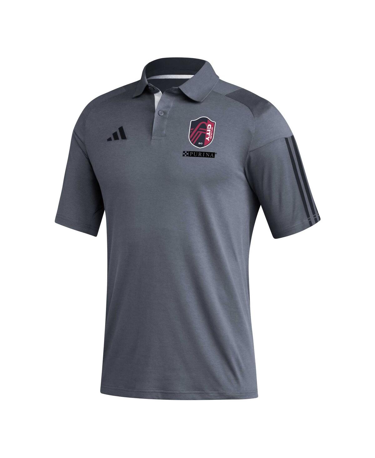 Shop Adidas Originals Men's Adidas Gray St. Louis City Sc 2023 On-field Training Polo Shirt