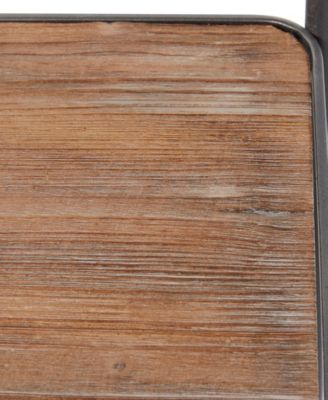 Chinese Fir and Metal Industrial Bar Cart