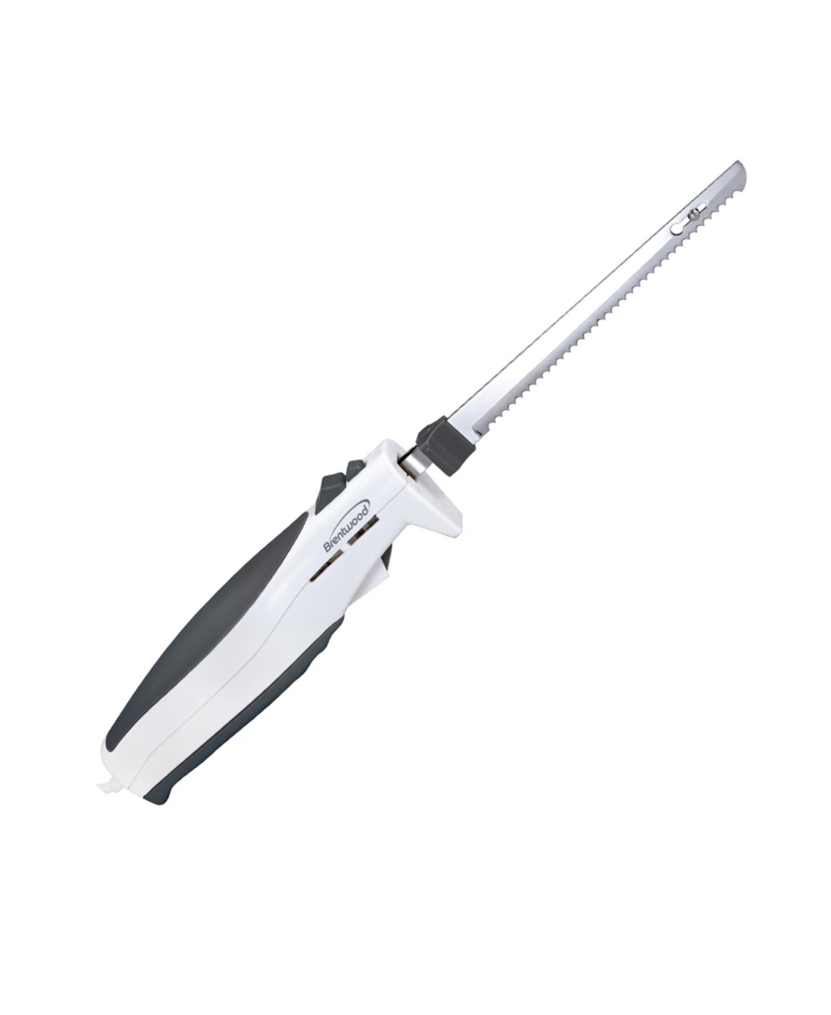 BRENTWOOD APPLIANCES BRENTWOOD 7.5-INCH ELECTRIC CARVING KNIFE IN WHITE