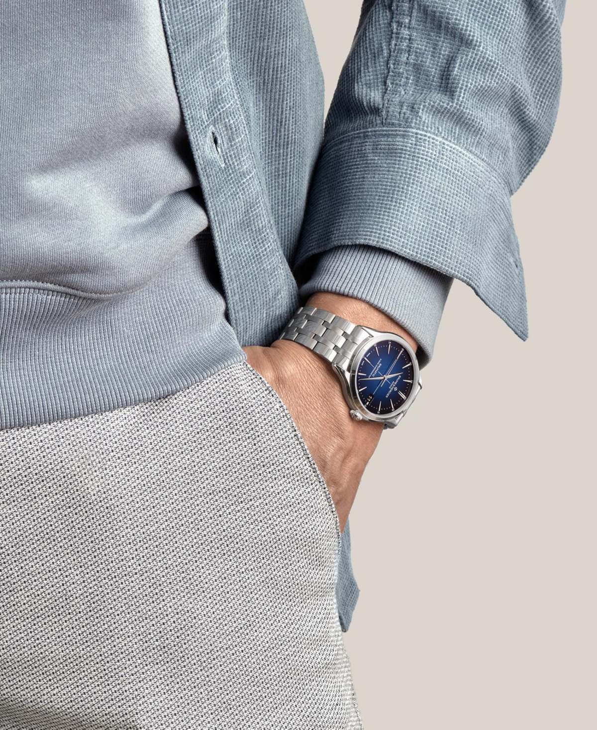 Shop Baume & Mercier Men's Swiss Automatic Clifton Stainless Steel Bracelet Watch 40mm In No Color