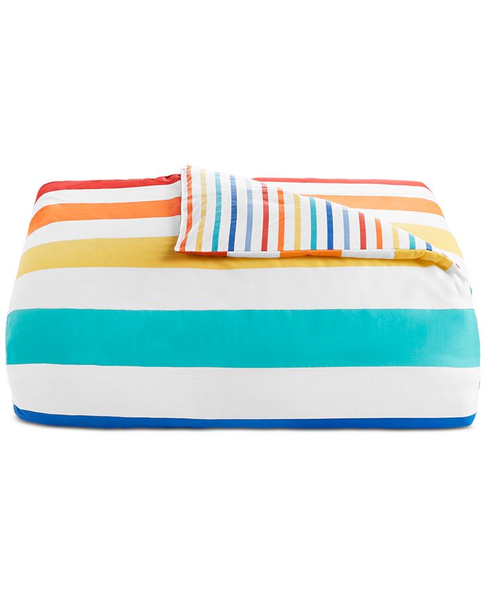 Charter Club Kids Rainbow Stripe Cotton 2Pc. Comforter Set, Twin, Created for Macy's Macy's