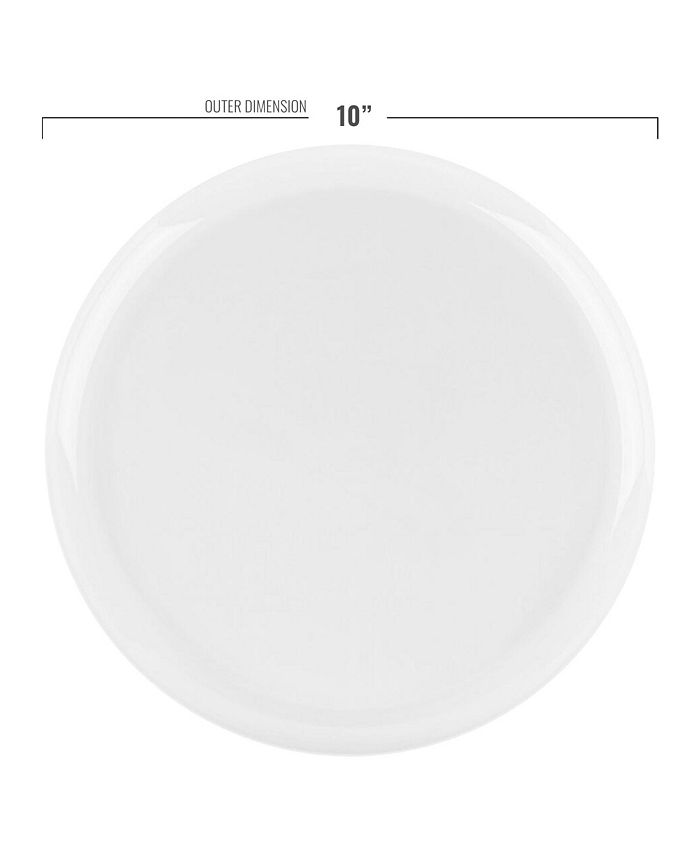 Smarty Had A Party Clear Flat Round Disposable Plastic Dinnerware Value