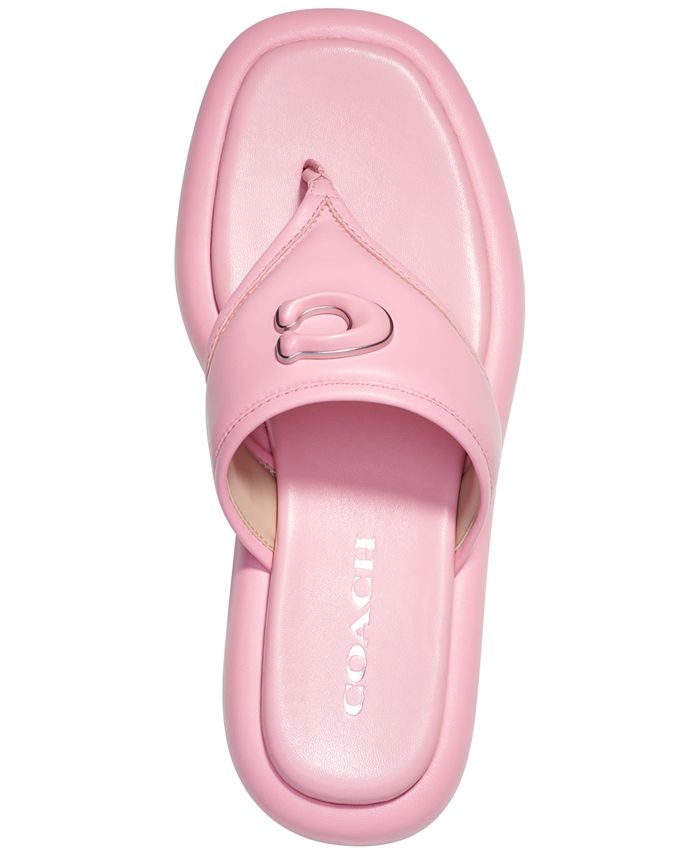 COACH Women's Sylvie Bubble Flatform Thong Sandals - Macy's
