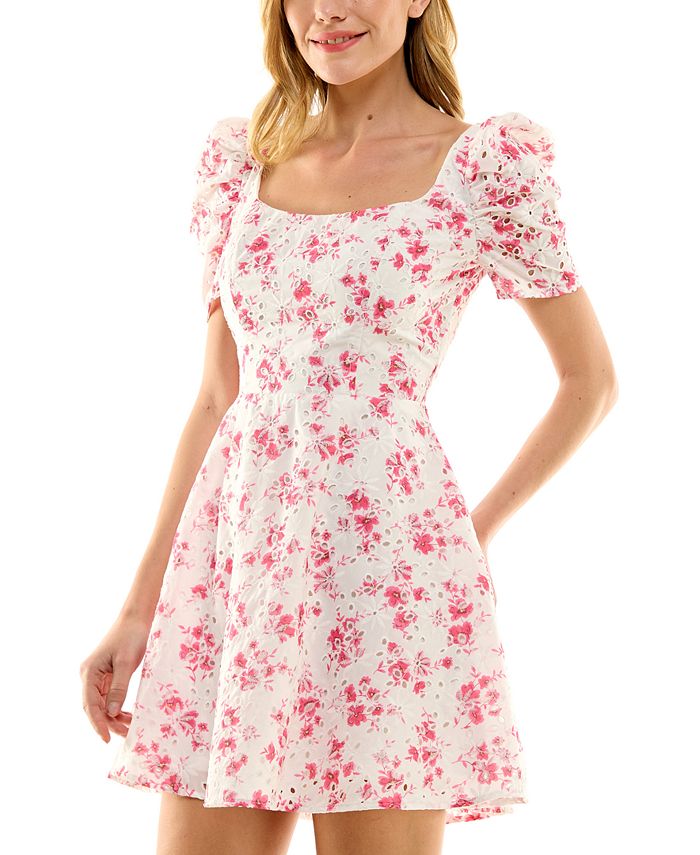 Macy's short shop white dresses
