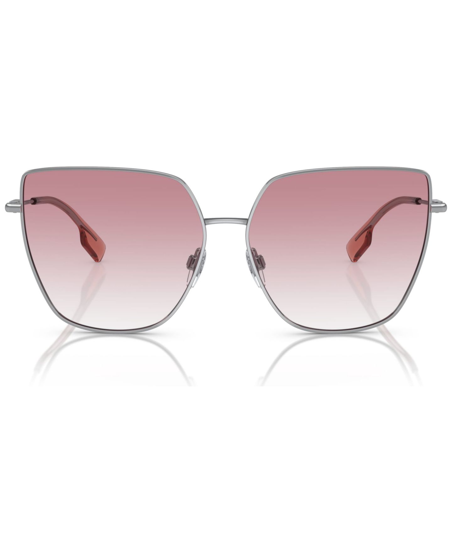 Женские солнцезащитные очки Burberry Alexis, BE3143, цвет: Серебряный — фото 3