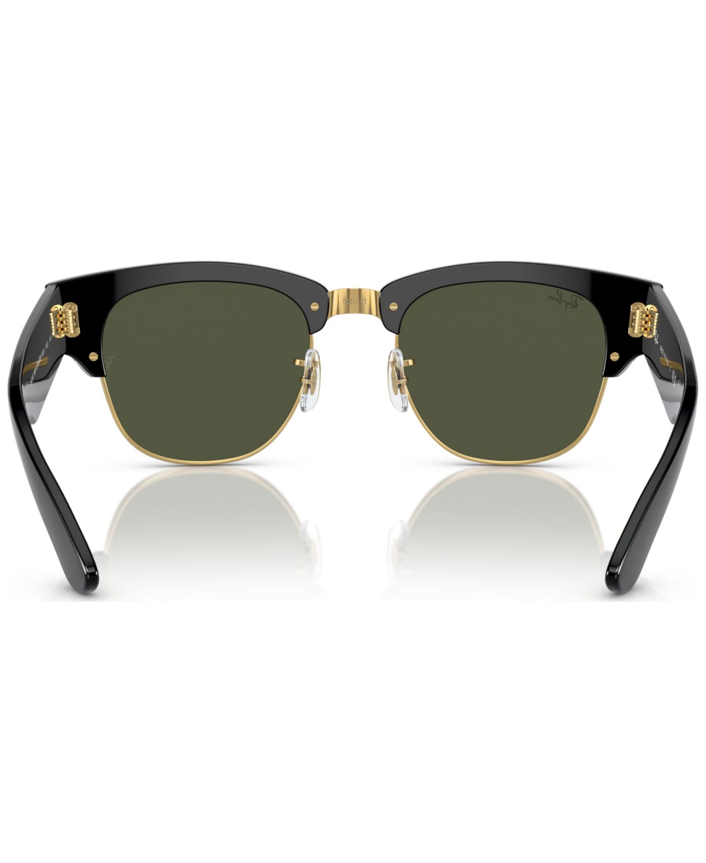 Солнцезащитные очки Ray-Ban Unisex Sunglasses, Mega Clubmaster, цвет: Чёрный золотой — фото 5