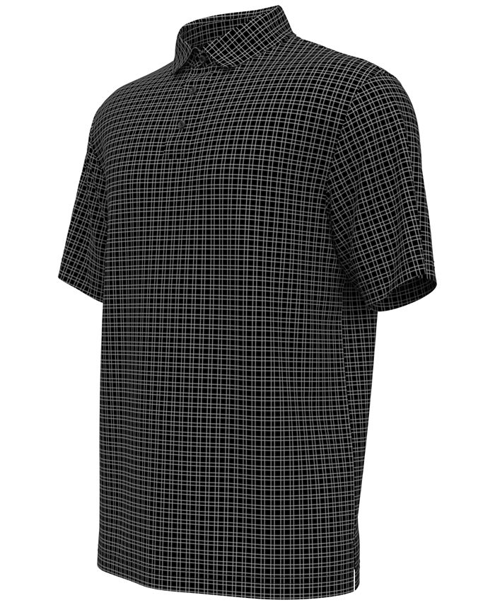 PGA TOUR Men's Plaid Print Short-Sleeve Performance Polo Shirt - Macy's