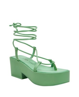 Katy Perry Women's The Busy Bee Lace Up Wedge Sandals - Macy's