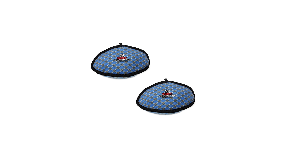 Mega Odd Ball Chain Link, 2-Pack Dog Toys - Medium Blue