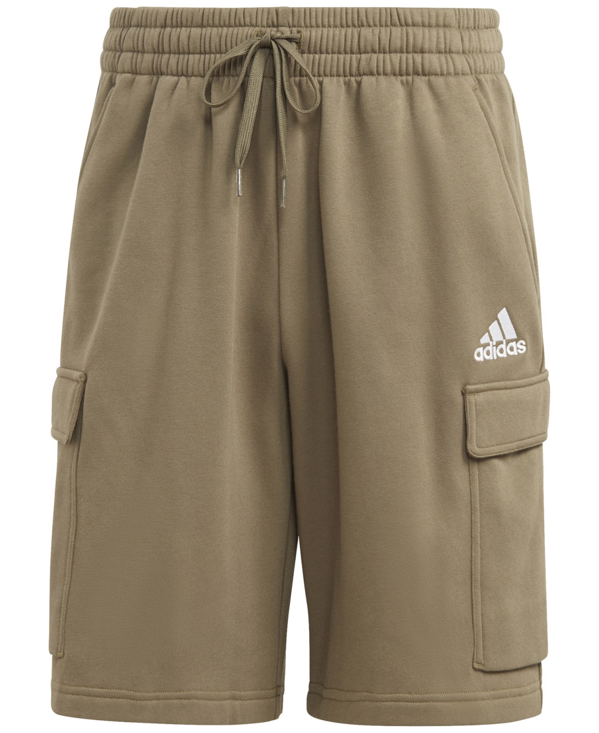 Adidas Originals Men's Essentials Fleece Cargo Shorts In Olive