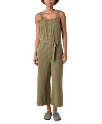 Lucky Brand - Women's Button-Front Belted Jumpsuit