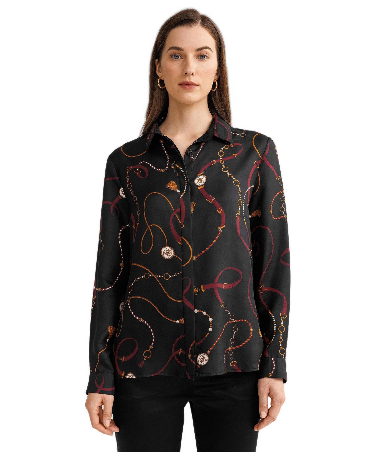 Women's Louisville Print Silk Shirt