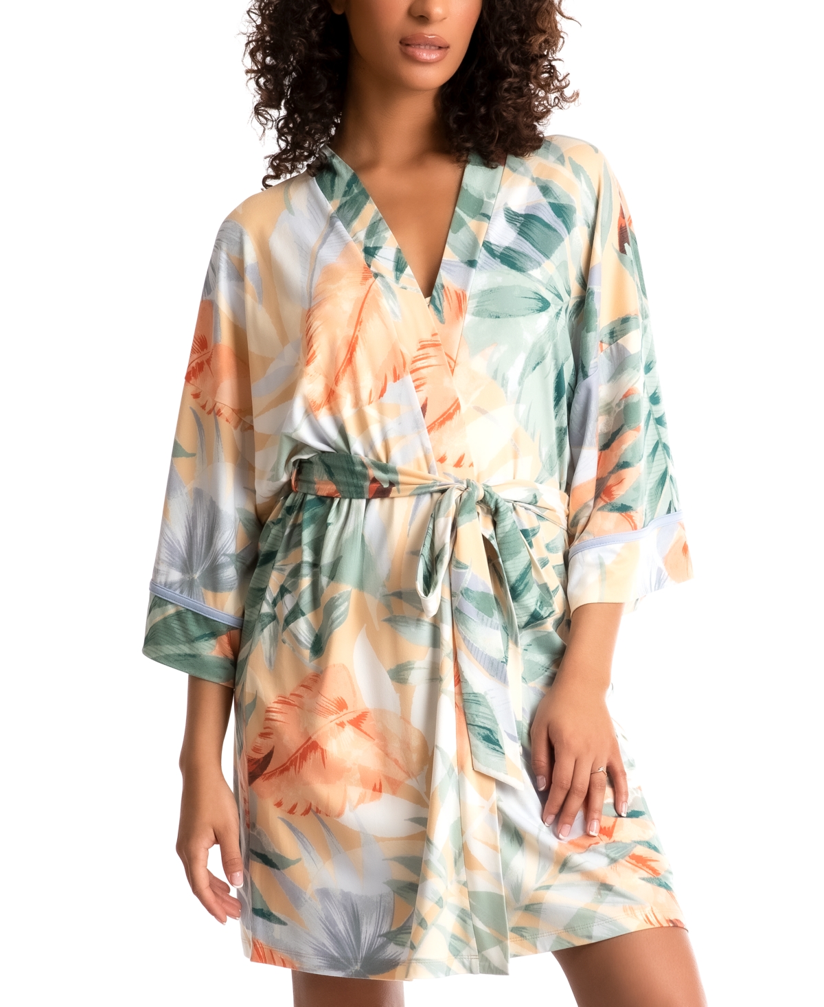 Linea Donatella Cayman Wrap Chemise Separates In Yellow