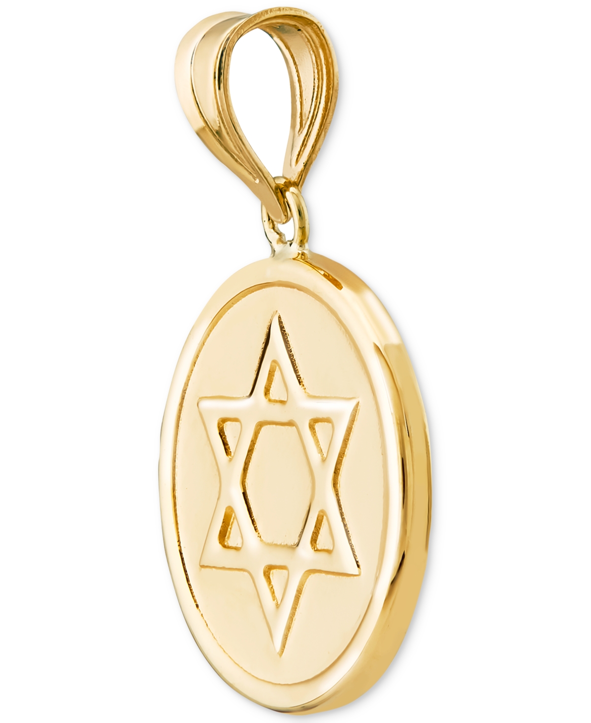 Star of David Medallion Pendant in 14k- Gold
