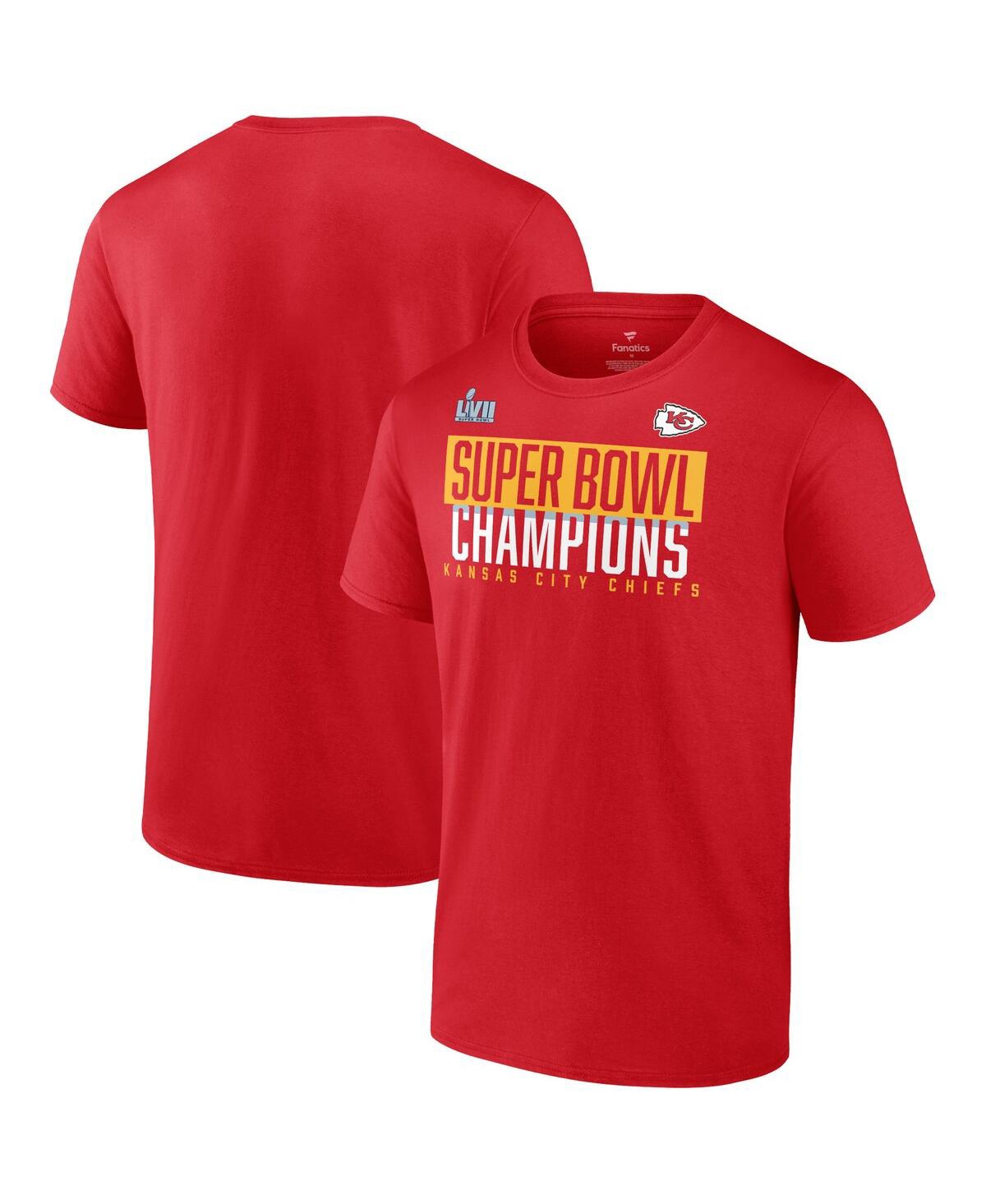 Fanatics Branded Red Kansas City Chiefs Super Bowl Lvii Champions Foam Finger T-shirt In Red