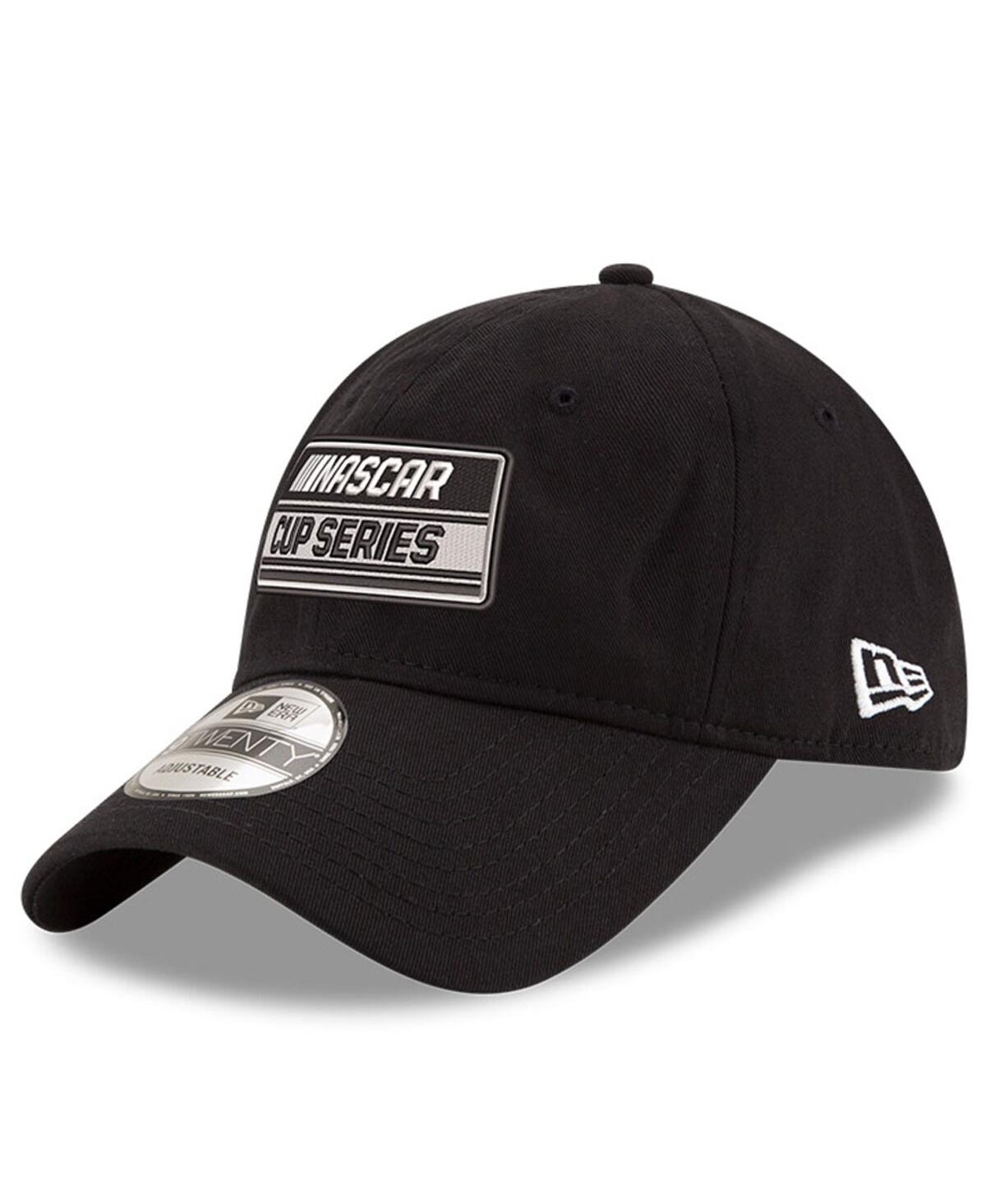 NEW ERA MEN'S NEW ERA BLACK NASCAR CUP SERIES LOGO ENZYME WASHED 9TWENTY ADJUSTABLE HAT 