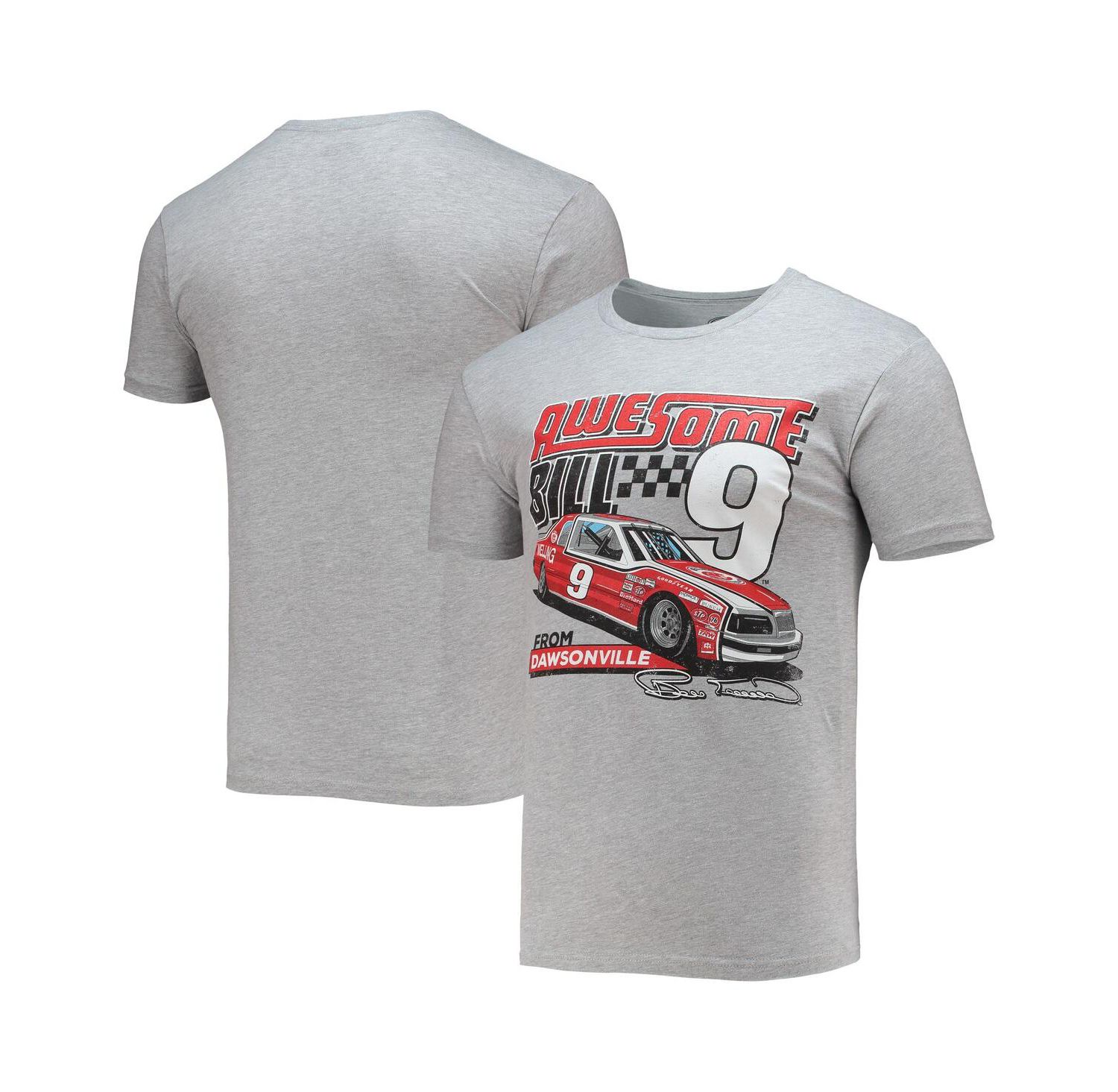 Men's Heathered Gray Bill Elliott Legends T-shirt