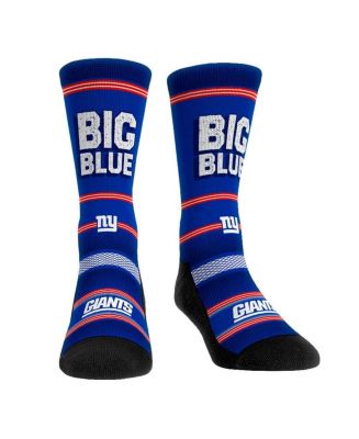 Men's and Women's Rock 'Em Socks New York Giants Team Slogan Crew Socks ...