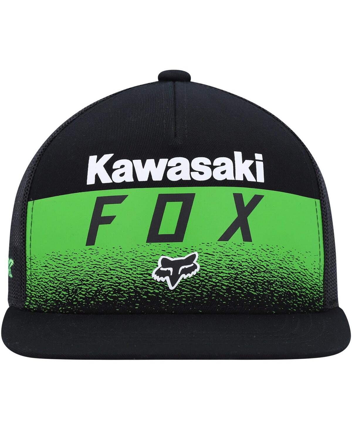 Shop Fox Big Boys  Black Kawasaki Snapback Hat
