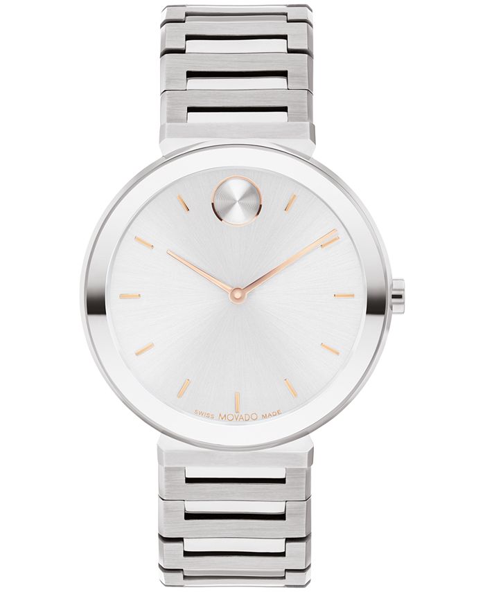 Movado watch shop women's silver