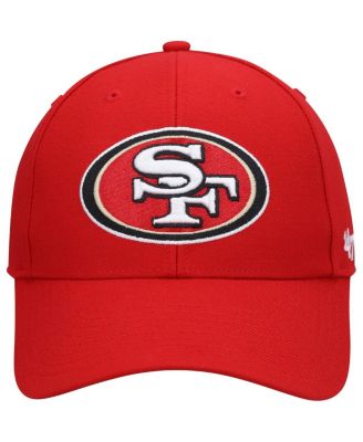 Men's Scarlet San Francisco 49ers Logo MVP Adjustable Hat