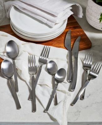 Opus Satin 18/10 Stainless Steel 45 Pc. Flatware Set, Service for 8