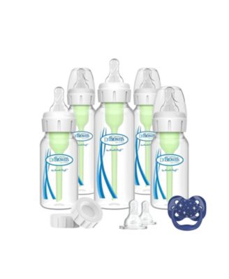 Baby 15 Piece Natural Flow Anti-Colic Options+ Narrow Baby Bottle Gift Set