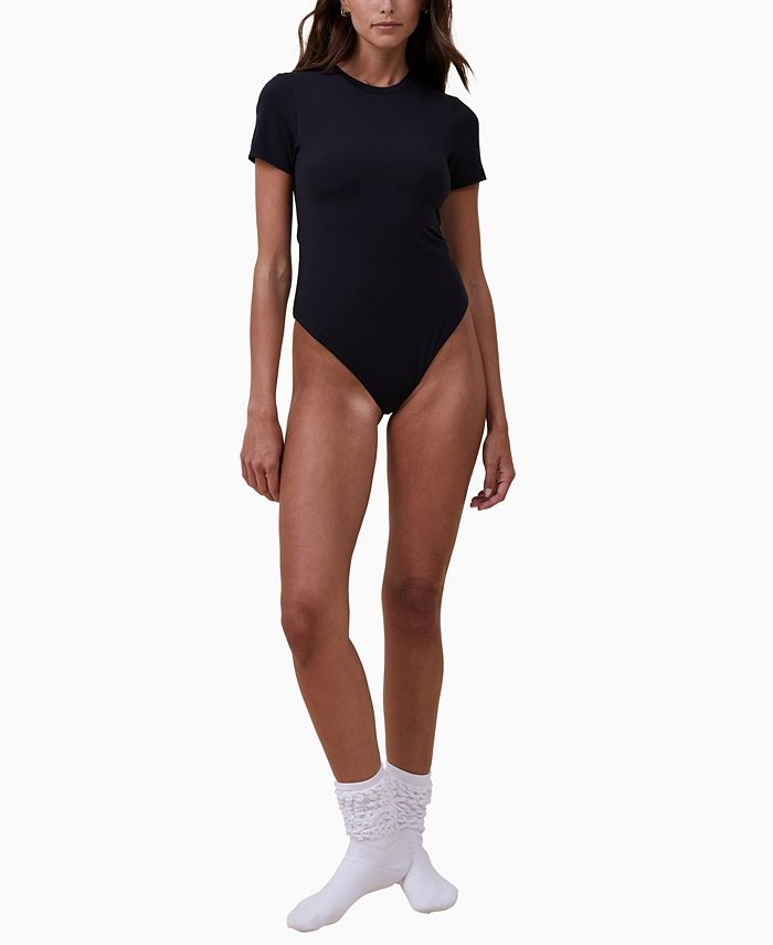 COTTON ON Women's Soft Lounge Short Sleeve Shapewear Bodysuit - Macy's