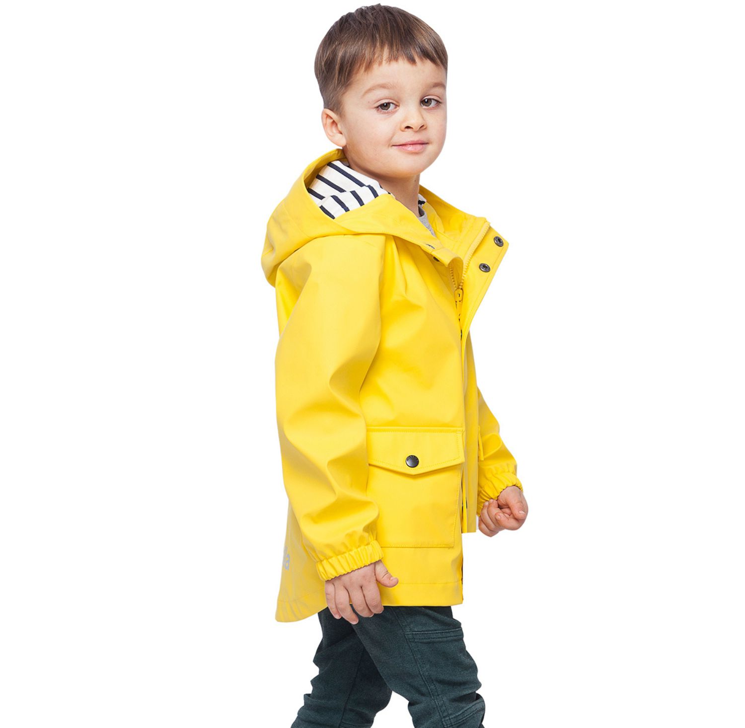 Boys Waterproof Rain Coats Rubberized Jackets