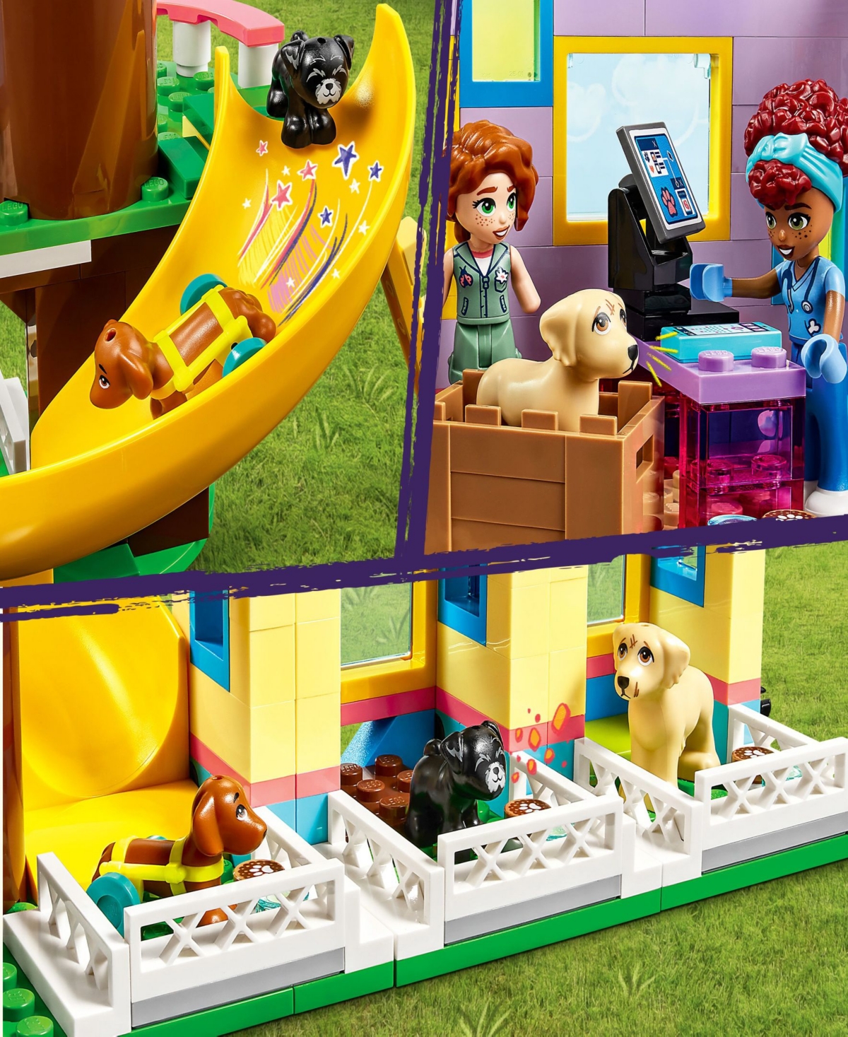 Shop Lego Friends Dog Rescue Center 41727 Toy Building Set With Autumn, Zac, Dr. Gabriela Silva And Pets Figur In Multicolor