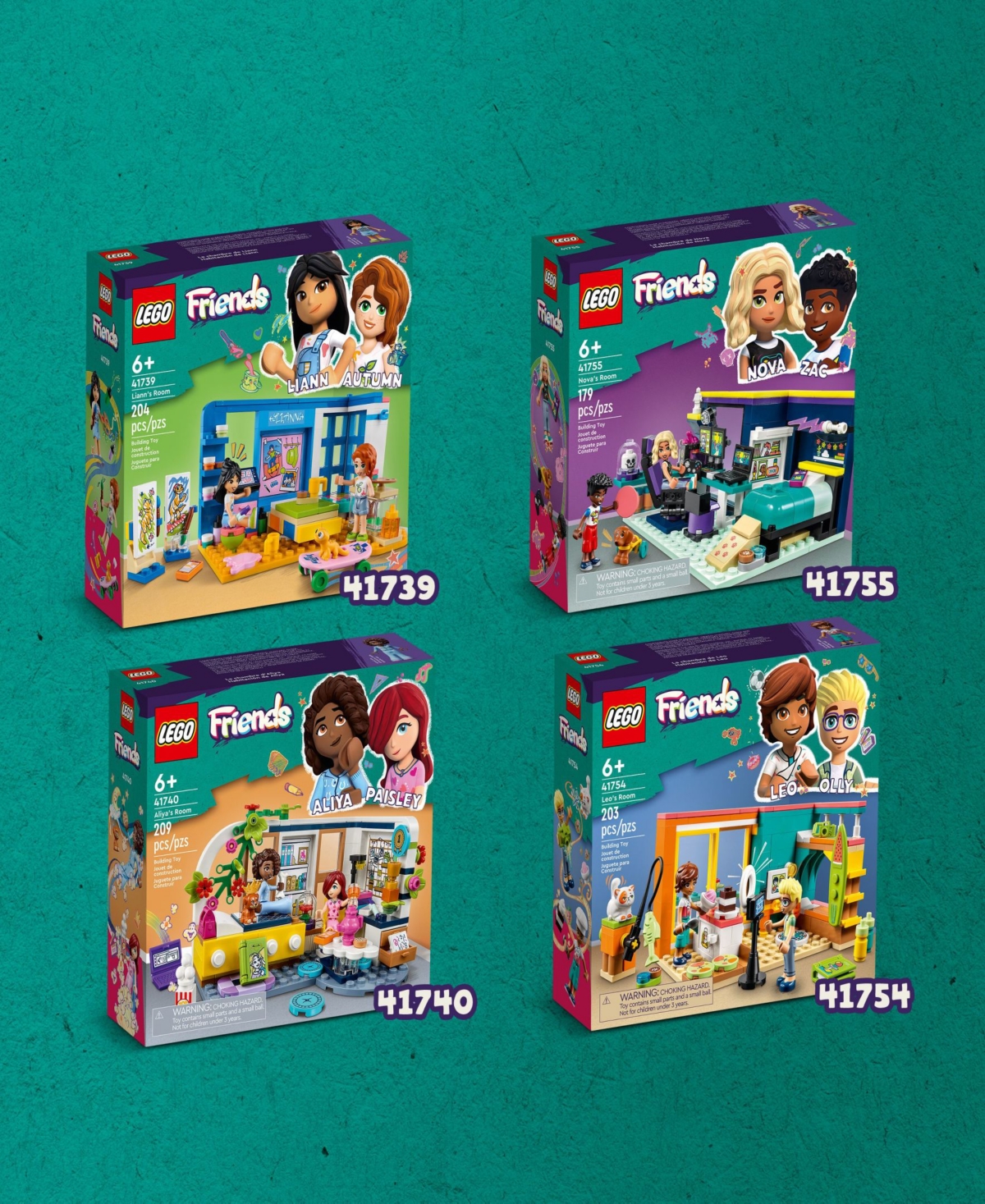 Lego Friends Aliya's Room 41740 Toy Building Set With Aliya, Paisley And Dog Figures In Multicolor
