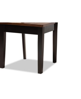 Gervais Modern and Contemporary Transitional 2-Piece Two-Tone Dark and Finished Wood Dining Chair Set