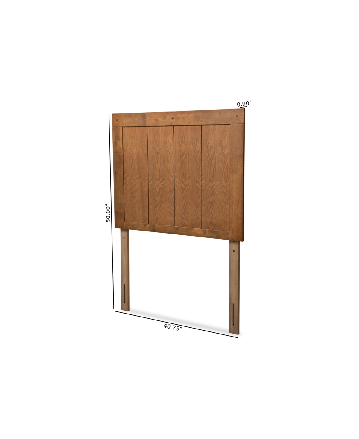 Baxton Studio Patwin Modern And Contemporary Transitional Twin Size Finished Wood Headboard In Ash Walnut
