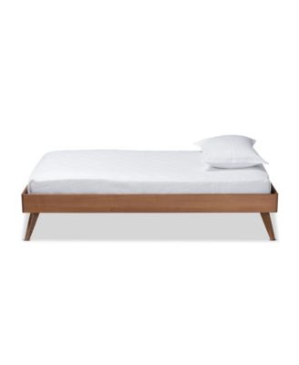 Lissette Mid-Century Modern Twin Size Finished Wood Platform Bed Frame