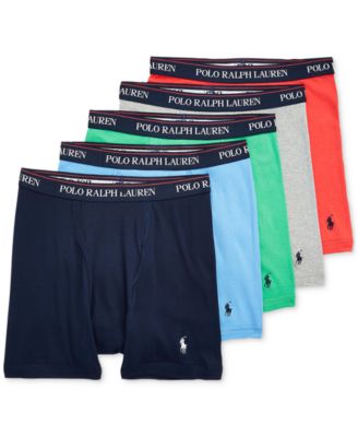 Polo Ralph Lauren - Men's Classic Cotton Boxer Briefs, 5-Pack