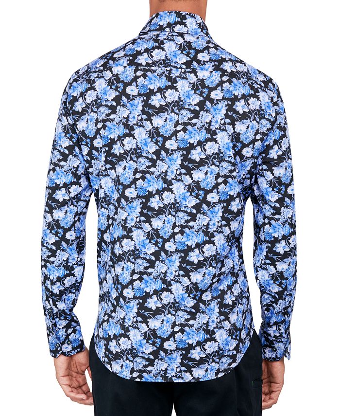 Society of Threads Men's Regular-Fit Non-Iron Performance Stretch ...