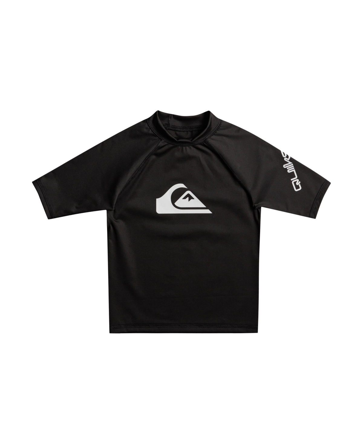 Quiksilver Toddler Boys All Time Short Sleeve Rash Guard In Black