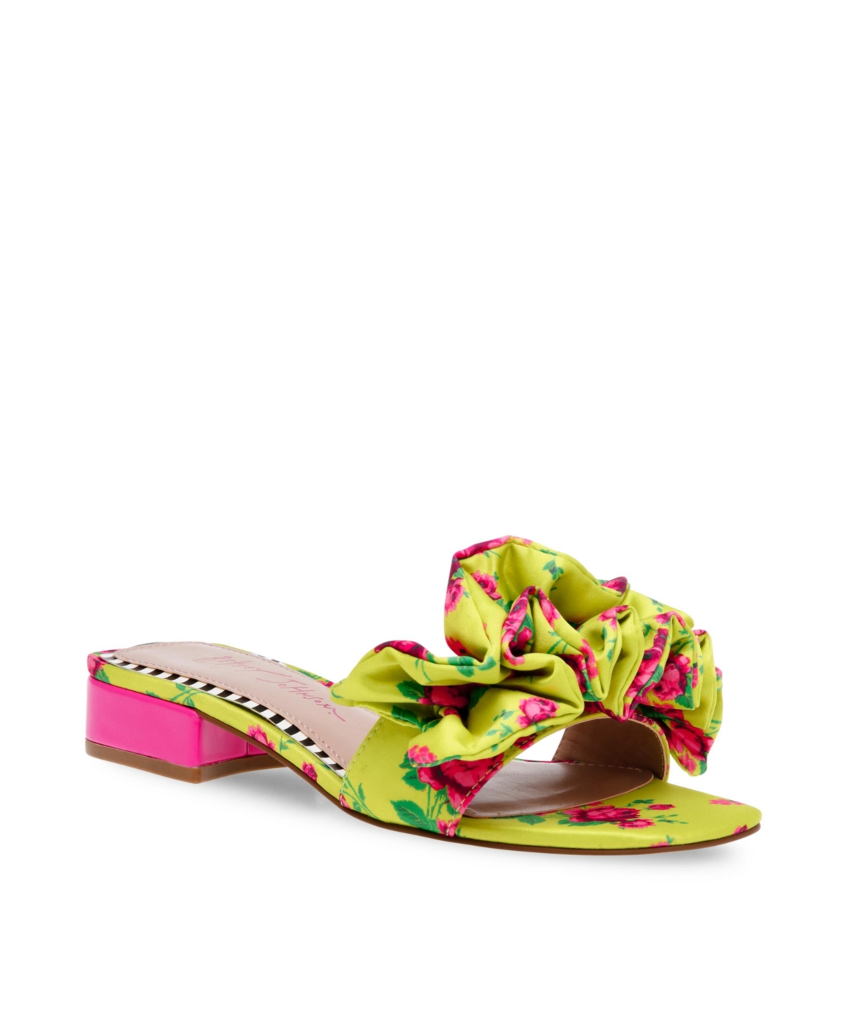 Betsey Johnson Women's Alivia Floral Ruffle Sandal Women's Shoes