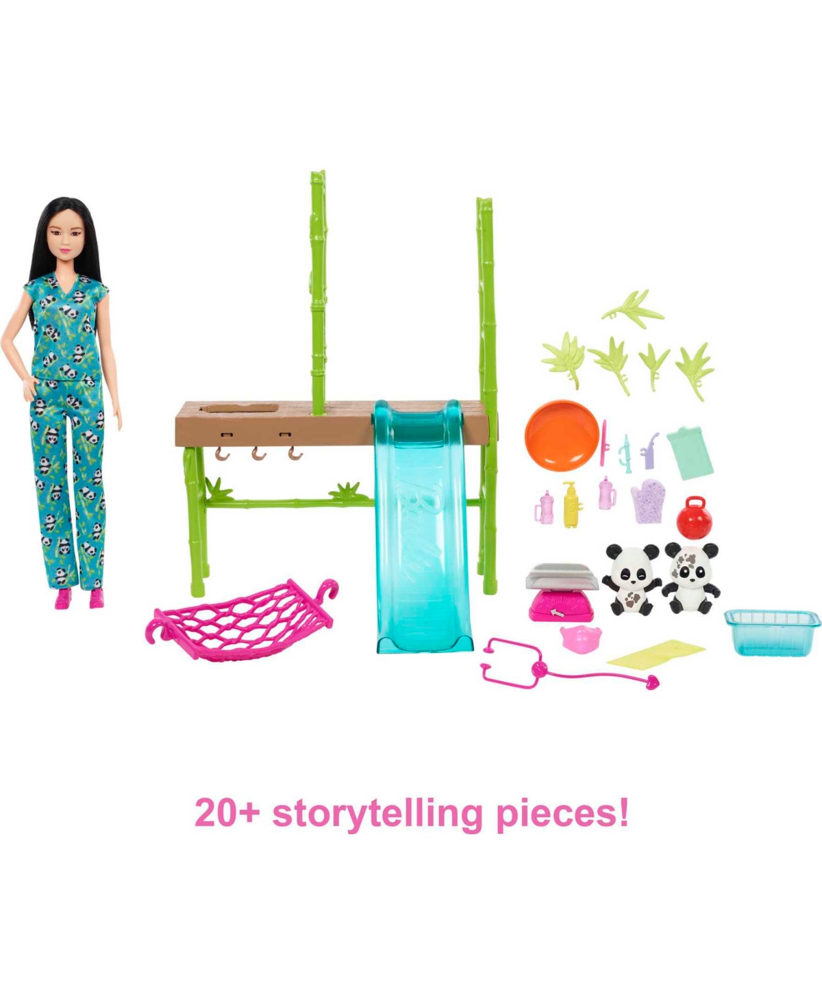 Shop Barbie Panda Rescue Playset In Multi-color