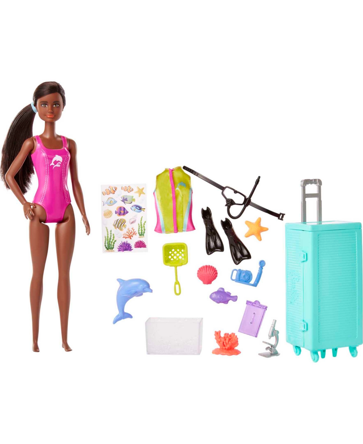 Barbie Kids' Marine Biologist Doll And Playset In Multi-color