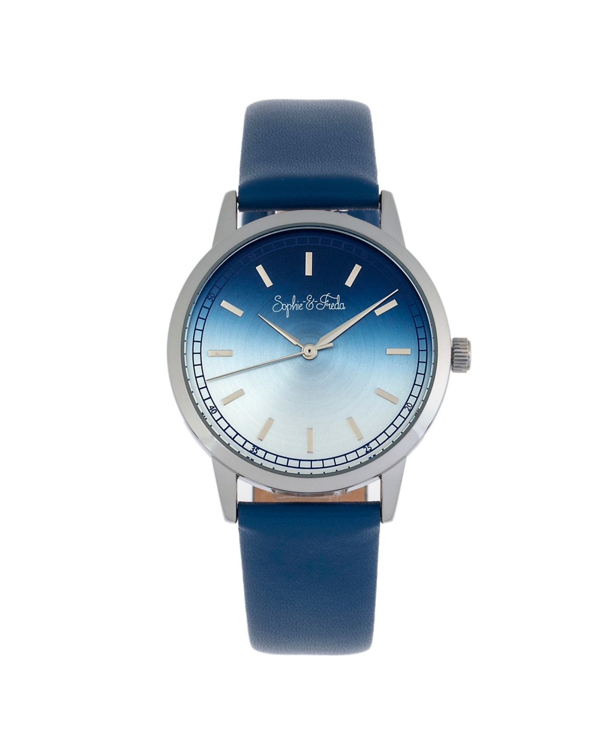 Women San Diego Leather Watch - Blue, 36mm - Blue