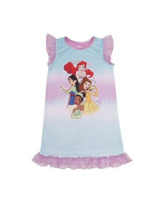 Photo 1 of SIZE 6 Disney Princess Little Girls Short Sleeves Dorm Nightgown