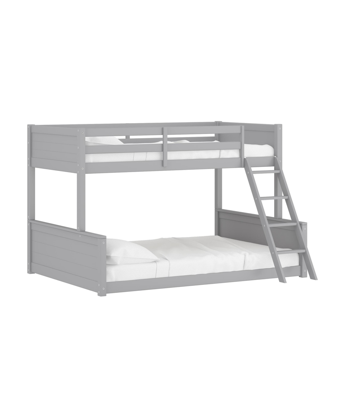Hillsdale By Living Essentials Wood Capri Twin Over Full Bunk Bed In Gray