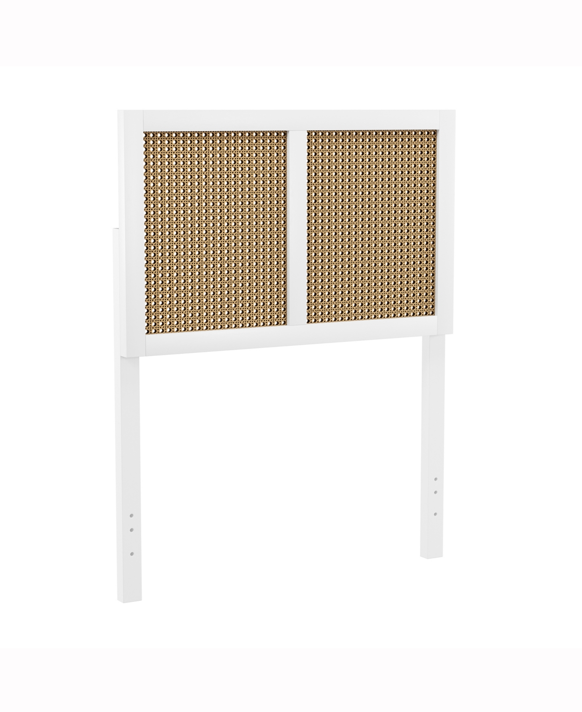 Hillsdale 50" Wood And Cane Panel Serena Furniture Twin Headboard In White