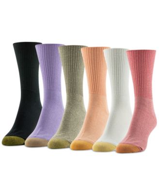 Gold Toe - Women's 6-Pk. Casual Turn Cuff Socks