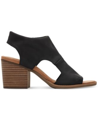 Women's Eliana Peep-Toe Cutout Block-Heel Sandals