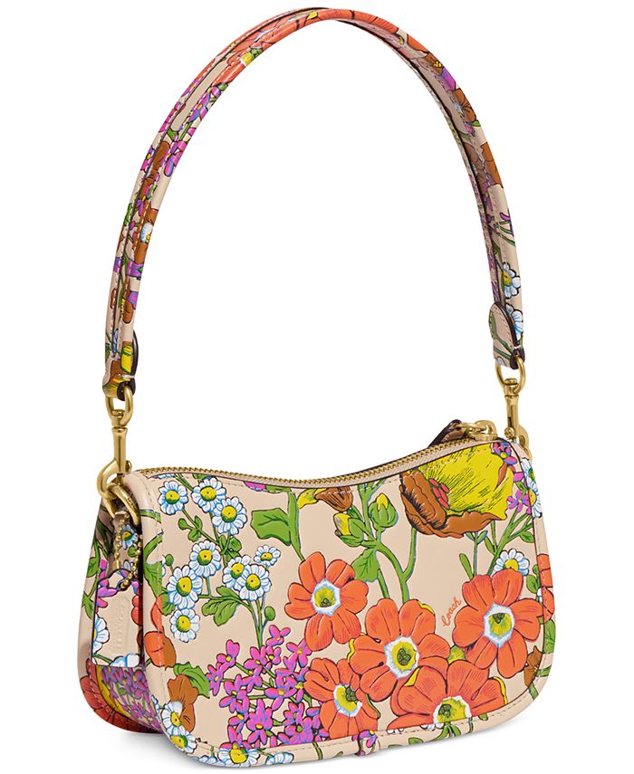 COACH The Coach Originals Floral Printed Leather Small Swinger 20 - Macy's