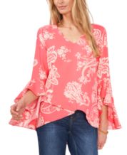 Macys bell sleeve tops sales