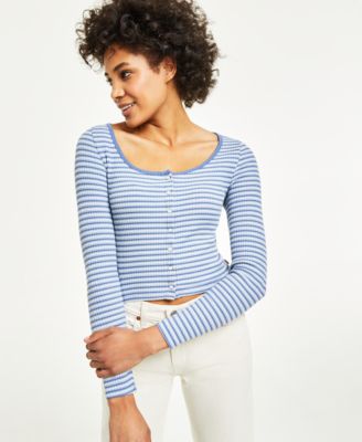 Levi's - Women's Britt Long-Sleeve Snap-Front Top