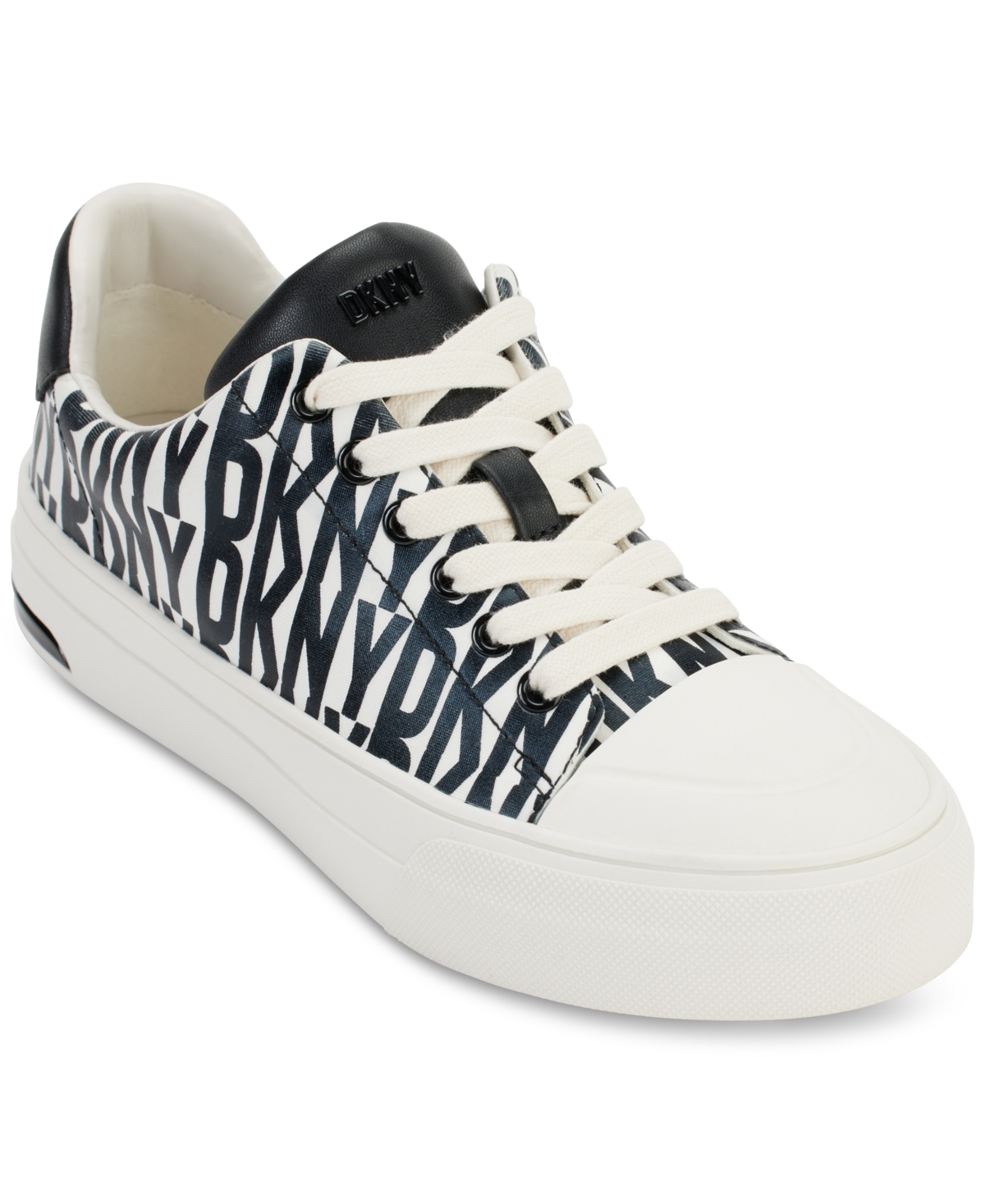 Dkny Women's York Lace-Up Low-Top Sneakers - Black/ Eggnog